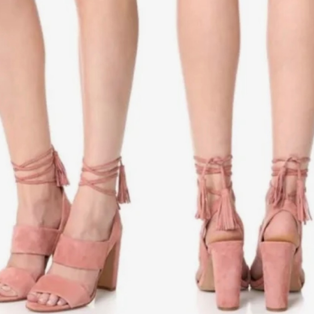 Madewell Octavia heels in blush